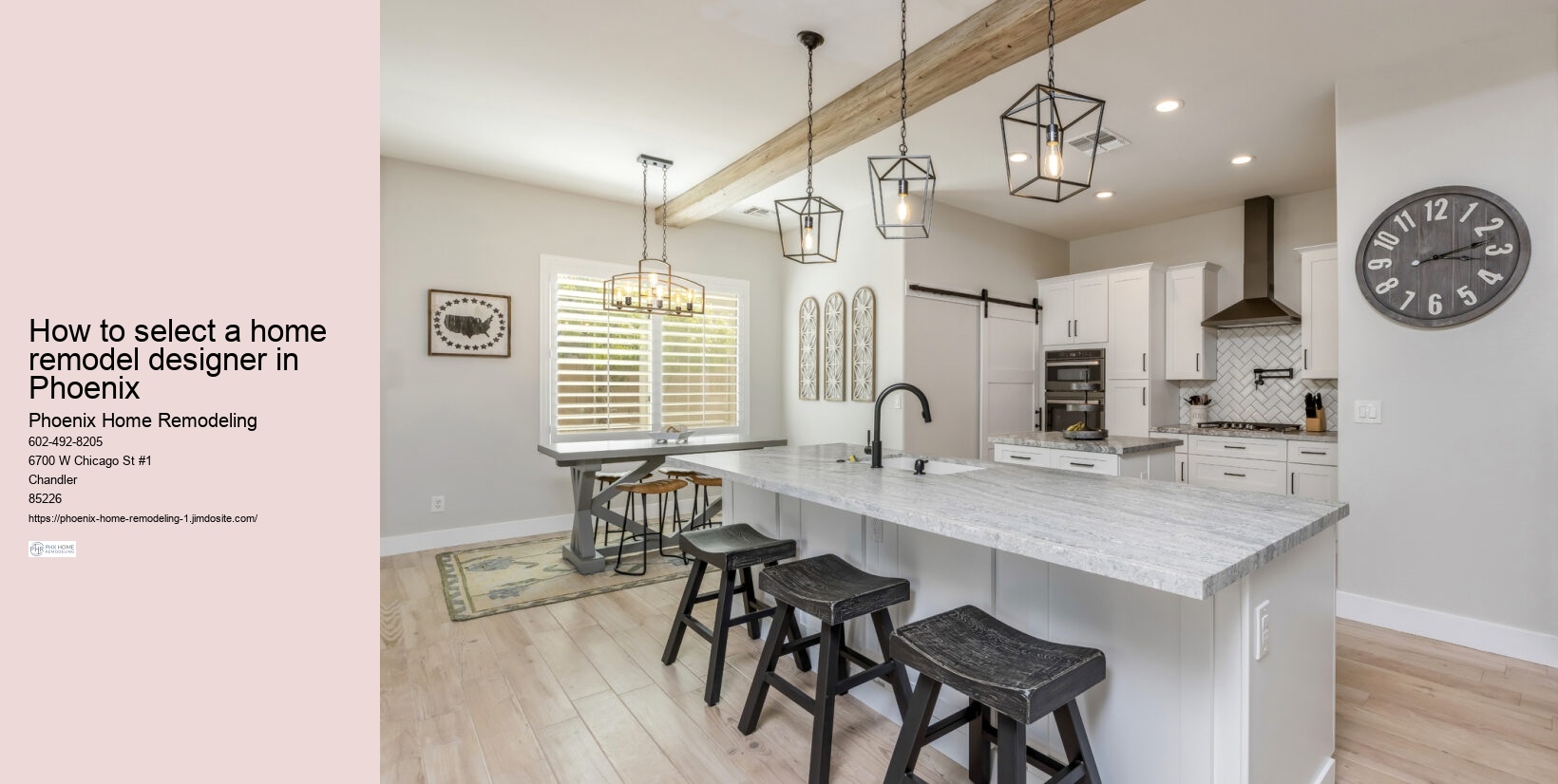 How to select a home remodel designer in Phoenix